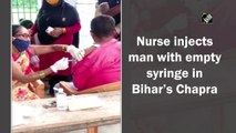 Nurse injects man with empty syringe in Bihar’s Chapra 