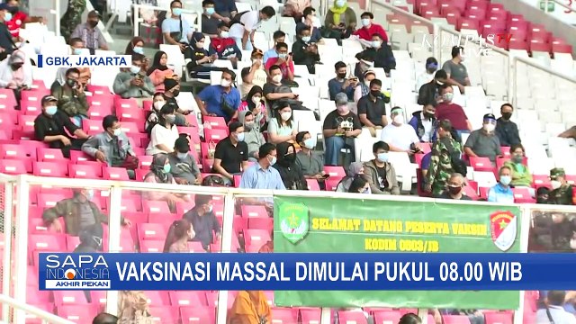 Antusiasme Warga DKI Jakarta Mengikuti Vaksinasi Massal di GBK