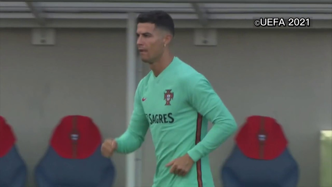 Ronaldo, Fernandes & Felix lead Portugal training for Belgium at Euro 2020