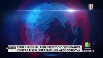 Luis Arce: JNJ abre proceso disciplinario al fiscal supremo por apartarse del JNE