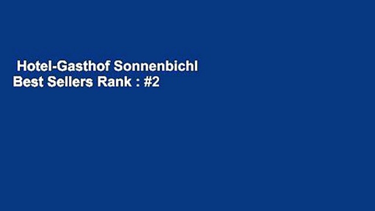 Hotel-Gasthof Sonnenbichl  Best Sellers Rank : #2