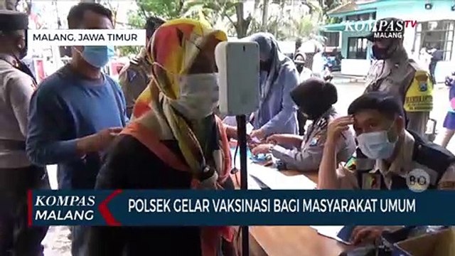 Polsek di Kota Malang Gelar Vaksinasi Bagi Masyarakat Umum, Ratusan Dosis Vaksin Disediakan