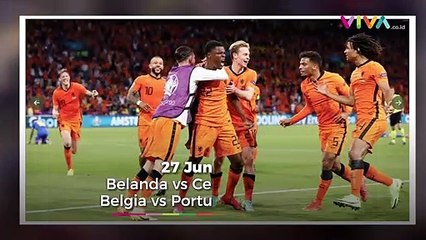 Jadwal Lengkap, Pertandingan 16 Besar EURO 2021