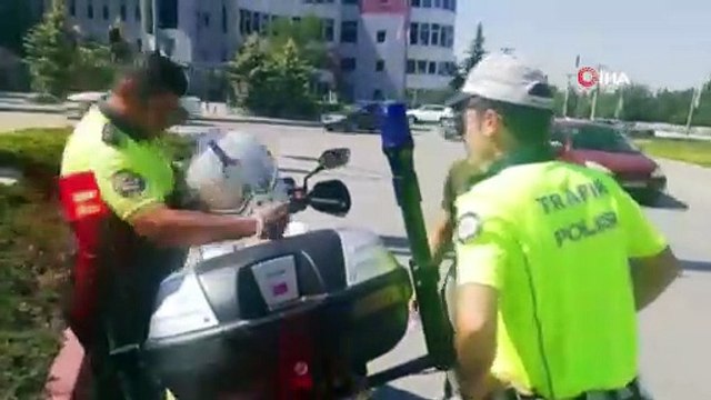 Niğde’de öğrencileri YKS sınavına trafik polisleri yetiştirdi