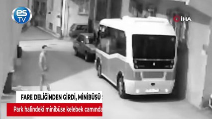 Fare deliğinden girdi, minibüsü soydu