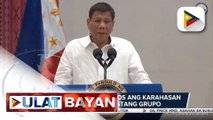 Pangulong Duterte, binatikos ang karahasan ng mga komunistang grupo