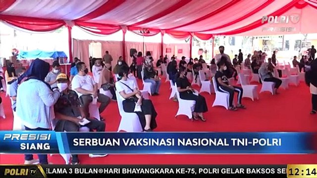 LIVE Report Vaksinasi Massal di Lapangan Bhayangkara Mabes Polri