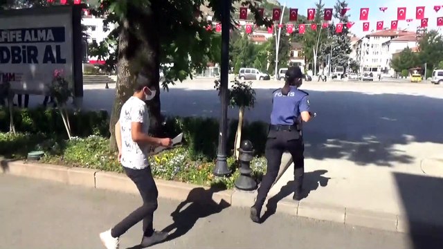 TOKAT - YKS'ye geç kalan adayları sınav merkezlerine polis götürdü