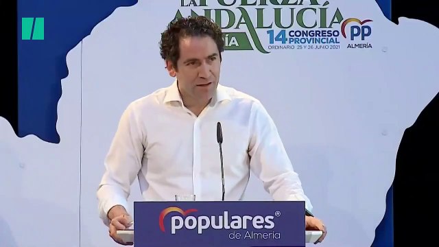 Teodoro García Egea se burla del aspecto de los de Podemos en un acto del PP