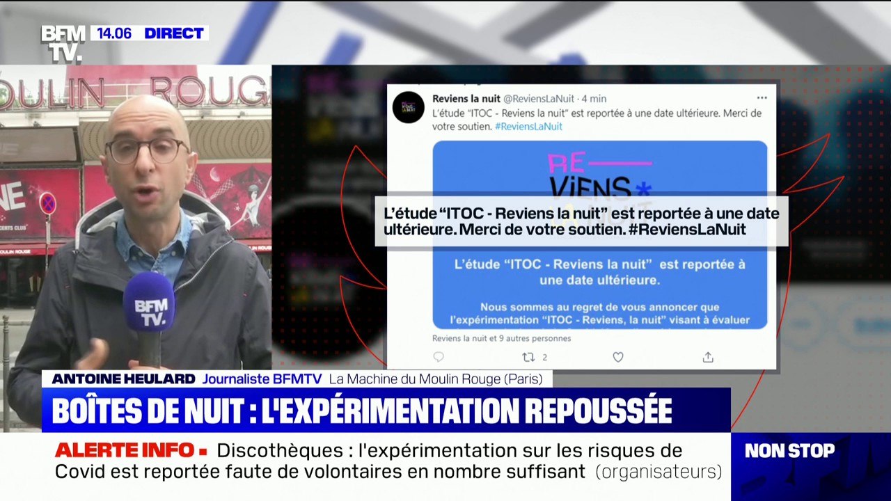 La soirée test en boîte de nuit est finalement annulée, faute de participants