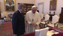 Sassoli incontra Papa Francesco