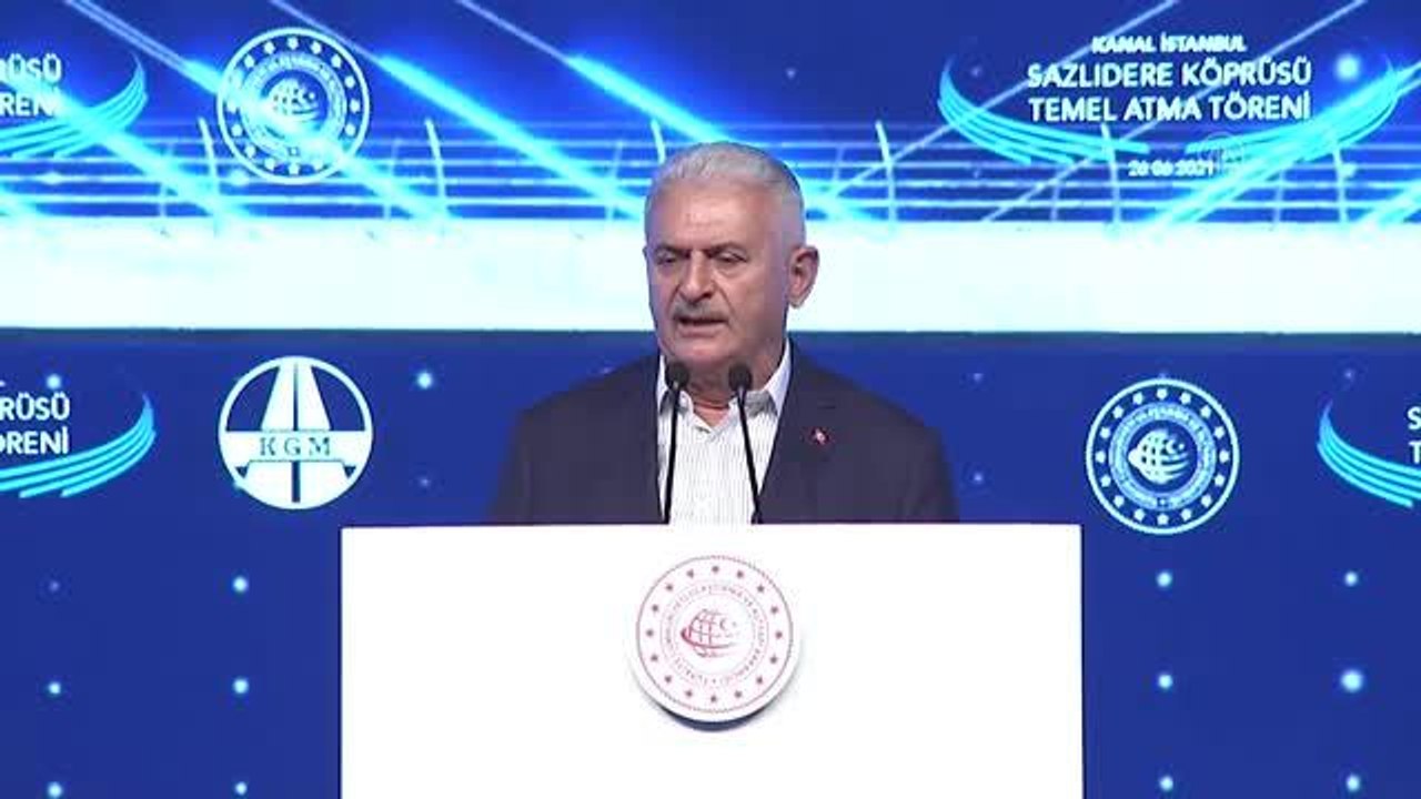 AK Parti Genel Başkanvekili Yıldırım, "Kanal İstanbul Sazlıdere Köprüsü Temel Atma Töreni"nde konuştu (1)