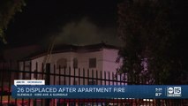 Dozens displaced after west Valley apartment fire