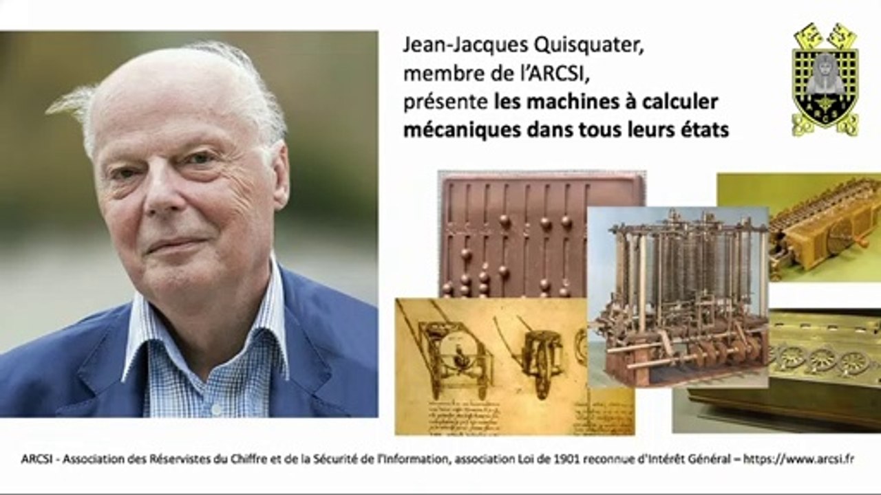 2021 - Jean-Jacques Quisquater présente les machines à calculer mécaniques