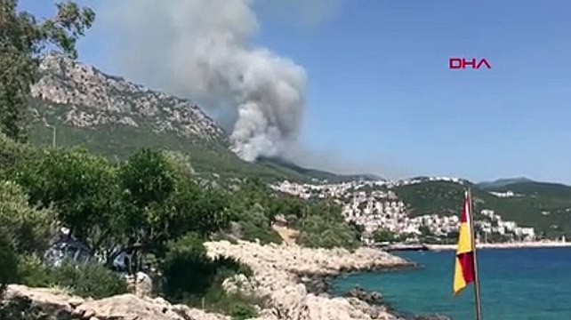 Kaş'ta üç noktada orman yangını