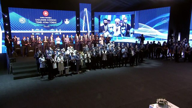 İSTANBUL - “Kanal İstanbul Sazlıdere Köprüsü Temel Atma Töreni”