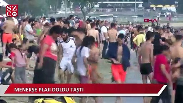 Menekşe Plajı doldu taştı
