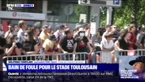 Toulouse: un bain de foule masqué pour le Stade Toulousain sacré champion de France