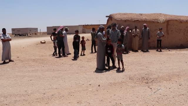 TEL ABYAD - terör örgütü YPG/PKK'nın sivil yerleşimleri hedef almasını protesto etti