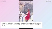 Karine Le Marchand : Canon en robe bohème au mariage de Mathieu et d'Alexandre