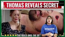CBS The Bold and the Beautiful Spoilers Thomas reveals shocking secret, Justin sets him free