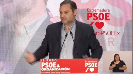 Ábalos: "Aznar es el resentimiento hecho carne"