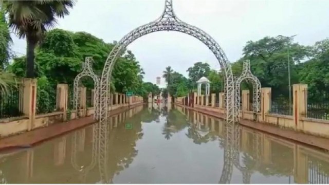 Patna: Water logging in Bihar assembly premises