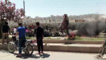 AFRİN - Suriye'nin kuzeyindeki Afrin ilçesinde bombalı terör saldırısında 3 sivil öldü