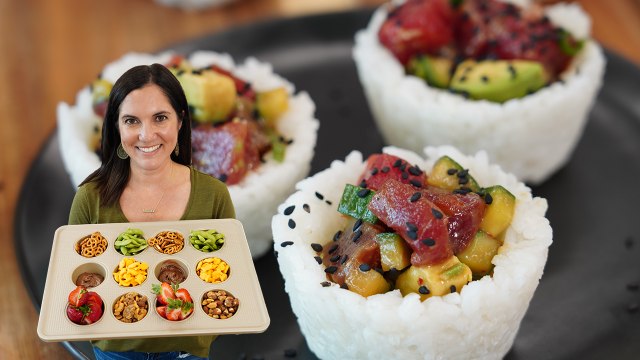 10 Ways to Use a Muffin Tin That’s Sitting In Your Cabinet | Sushi Cups, Desserts, Snacks, & more!
