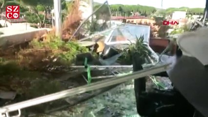 Aydın'da 15 dakika süren 'fırtına' günlük yaşamı olumsuz etkiledi