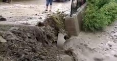Giresun'da etkili sağanak; dere taştı, yollar çamurla kaplandı - KÜÇÜKBAŞLAR ÖLDÜ