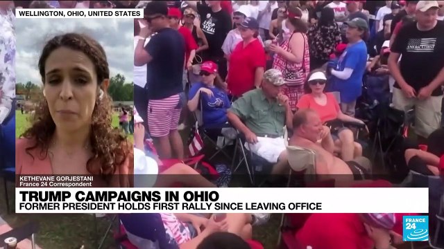 United States: Donald Trump holds first rally since leaving office
