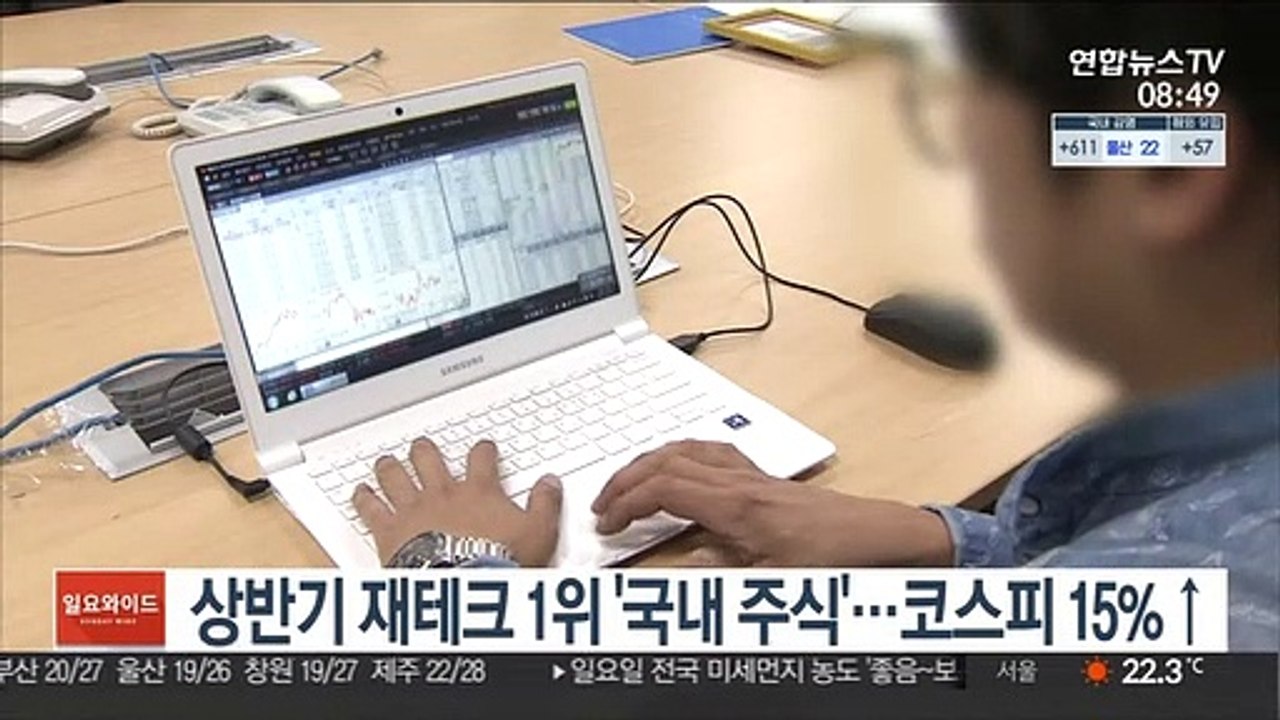 상반기 재테크 1위 '국내 주식'…코스피 15%↑