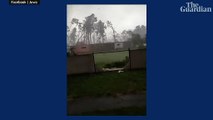 Man captures moment tornado hits his house in Czech Republic