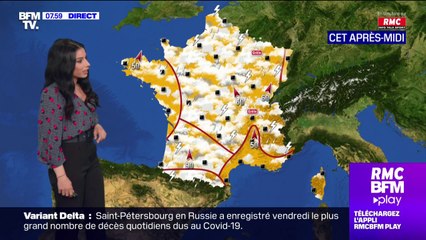 Le temps sera pluvieux et orageux sur une large partie du territoire ce dimanche