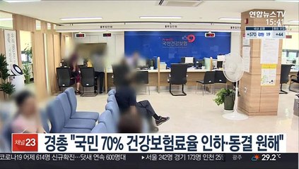 경총 "국민 70% 건강보험료율 인하·동결 원해"