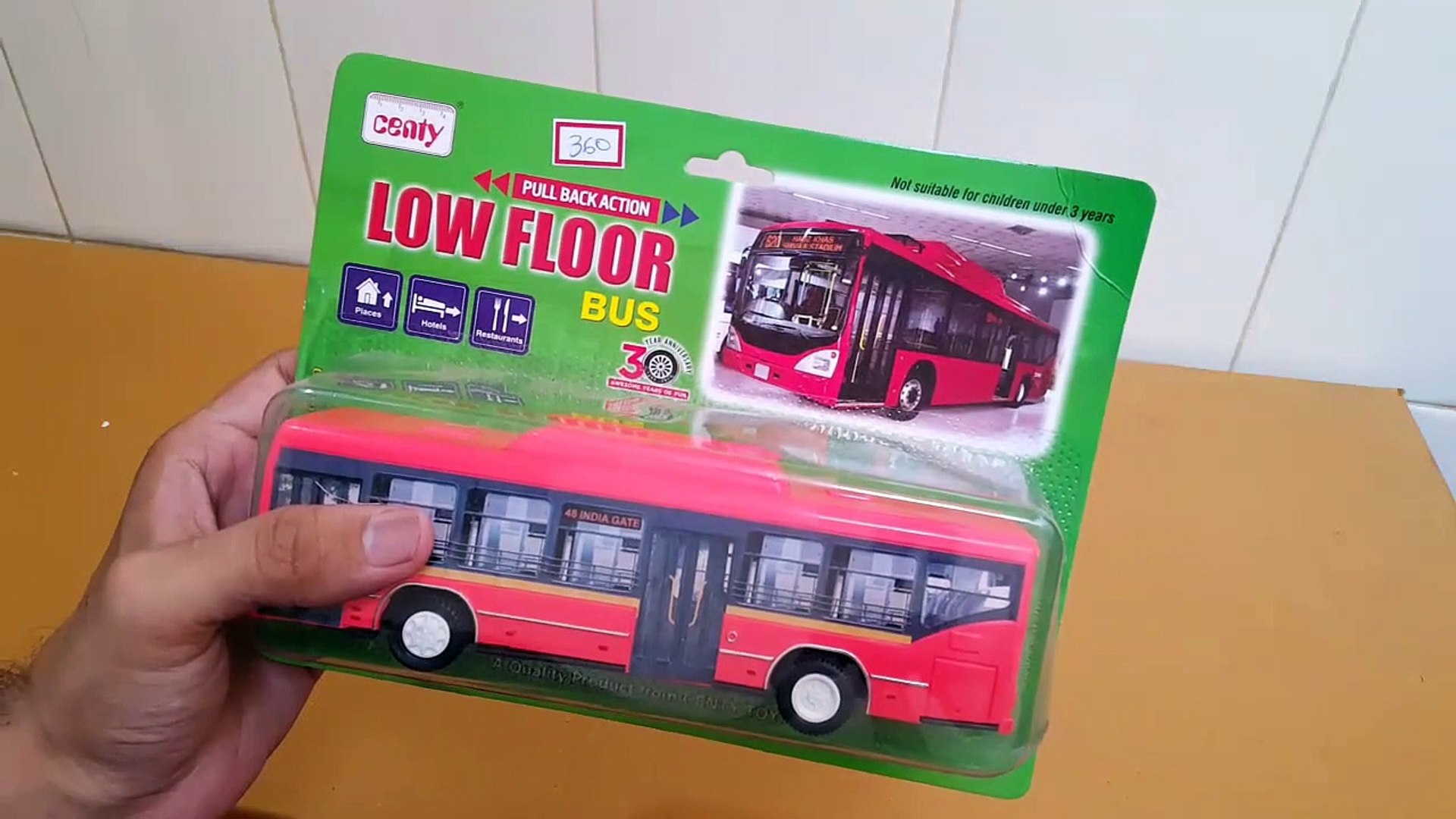 Unboxing and Review of Centy Toys Low Floor City Bus for kids gift