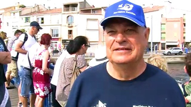 Martigues : les nageurs en eau libre passent sous les ponts bleus !