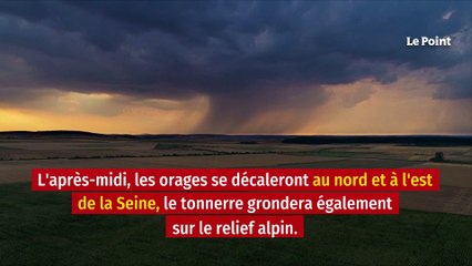 Météo de dimanche : alerte aux orages dans plusieurs départements