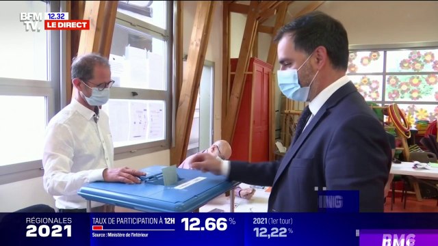 Second tour des régionales: Laurent Saint-Martin vote à Boissy-Saint-Léger dans le Val-de-Marne