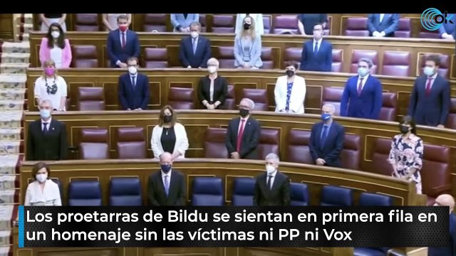 Minuto de silencioen el Congreso de los Diputados en el homenaje a las Víctimas del Terrorismo