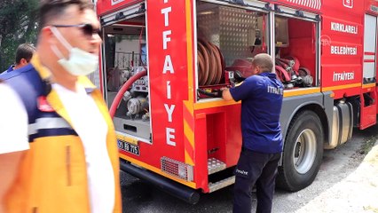 KIRKLARELİ - Metruk binada çıkan yangın söndürüldü