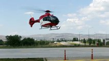 SİVAS - Ambulans helikopter 'Meliha bebek' için havalandı
