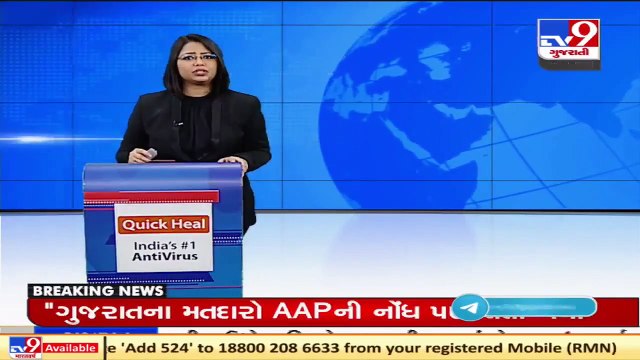 Junagadh_ Viral video shows lions roaming in residential area of Anandpur _ TV9News