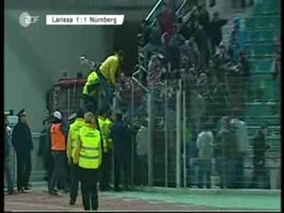 LARISSA FC-NURNBERG 1-3  UEFA CUP 2007-08 HIGHLIGHTS ZDF