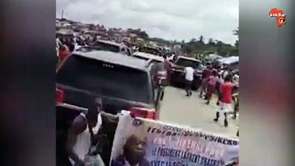 Arrivée de Laurent Gbagbo à Gagnoa