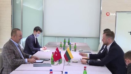 Bakan Çavuşoğlu, Roma'da Kanadalı ve Litvanyalı mevkidaşları ile bir araya geldi