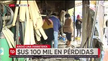 Santa Cruz: Incendio en una ferretería deja una pérdida de $us 100 mil