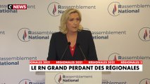 Marine Le Pen : « Nous ne prendrons pas de régions puisque des sortants à l'aide d'alliances contre-nature ont tout fait pour nous empêcher de montrer aux Français notre capacité à diriger »
