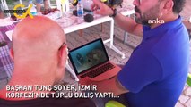 BAŞKAN TUNÇ SOYER, İZMİR KÖRFEZİ'NDE TÜPLÜ DALIŞ YAPTI...